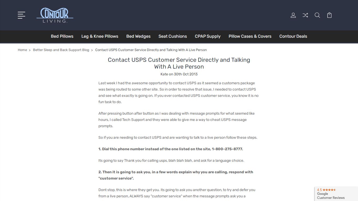 Contact USPS Customer Service Directly and Talking With A Live Person